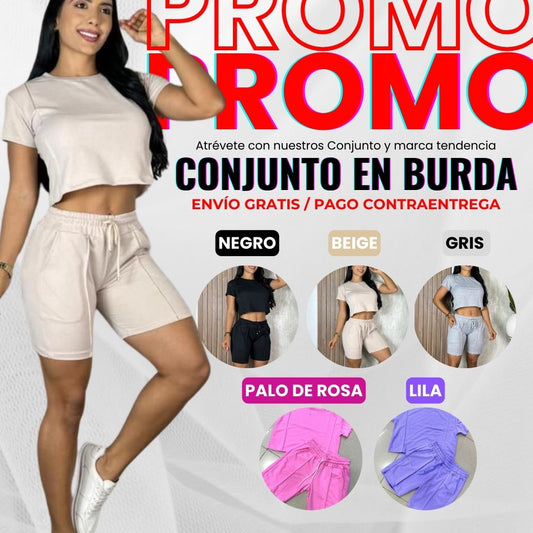 CONJUNTO BURDA PREMIUM🔥+ ENVÍO GRATIS🚀